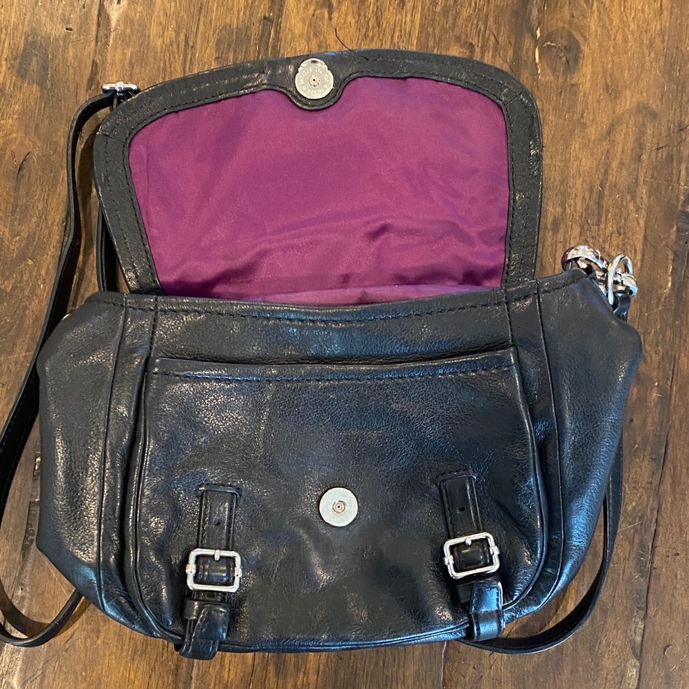 Coach Black Leather Crossbody Bag - Picture 4 of 6